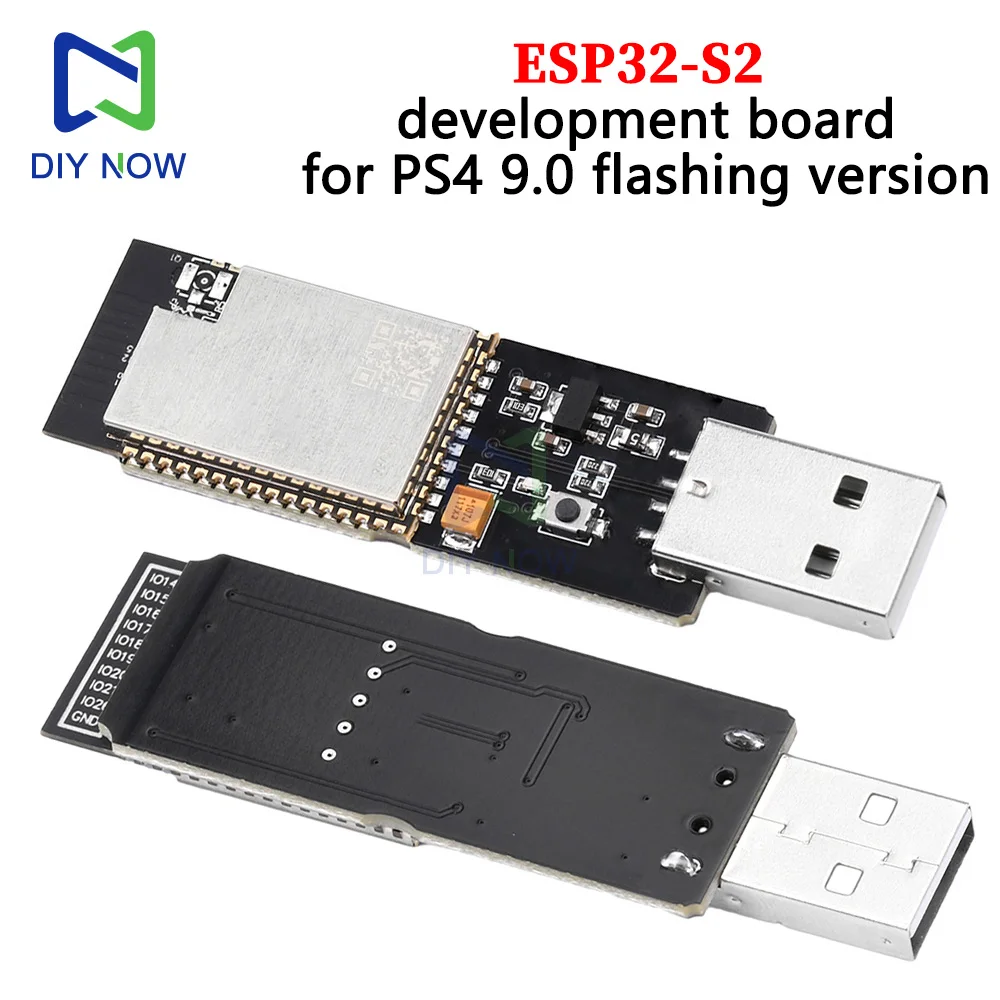 Placa de desarrollo de ESP32-S2, módulo de ESP32-S2 integrado, puerto USB adecuado para PS4 9,0, versión intermitente y lanzamiento, Flash de 4MB