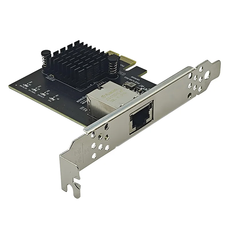 Tarjeta de red PCIe4.0 X1 a RJ45, 10Gb, puerto único, 1G/2,5G/5G/10Gbps, compatible con NIC LAN con cable PXE para Win10/11 para servidor, PC de escritorio - imagen 4