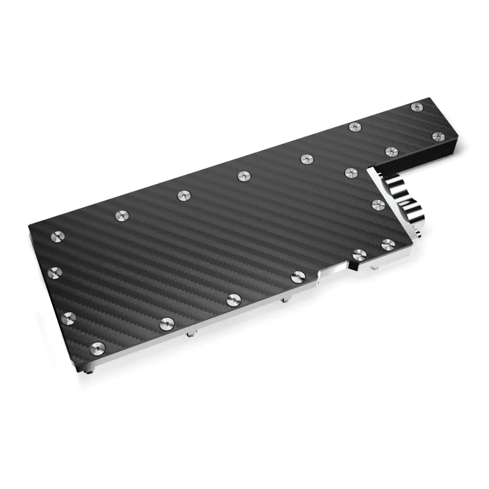 Alphacool ES bloque de agua de cobre/carbono para Nvidia H100 80GB HBM PCIe 5,0 enfriador de tarjetas gráficas con placa posterior