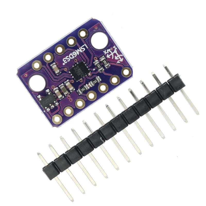 GY-LSM6DS3 acelerómetro giroscopio integrado Placa de Sensor de temperatura Digital SPI IIC I2C interfaz módulo de ruptura LSM6DS3 - imagen 2