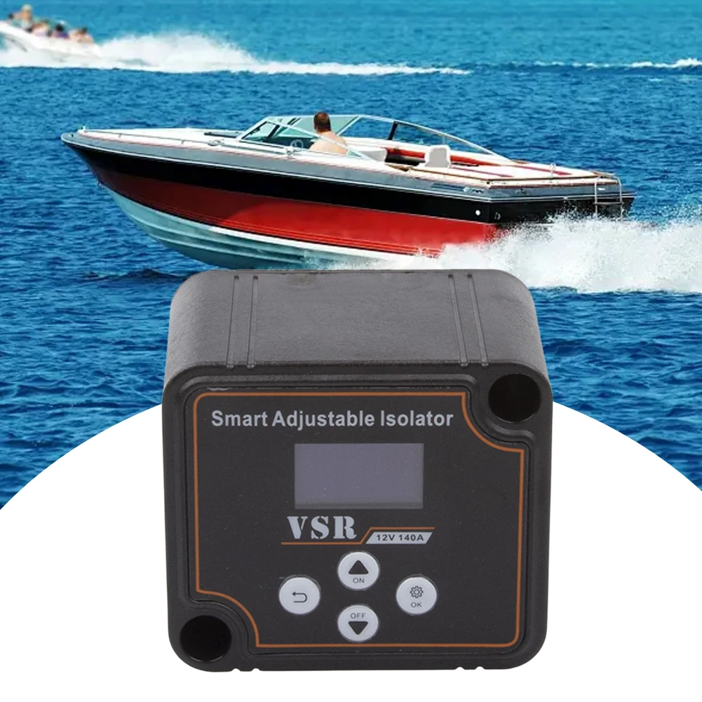 Aislador inteligente de batería Dual de 12V y 140A, pantalla LCD, relé de carga dividida sensible al voltaje VSR para Camper todoterreno, yate, ATV, UTV, barco - imagen 4