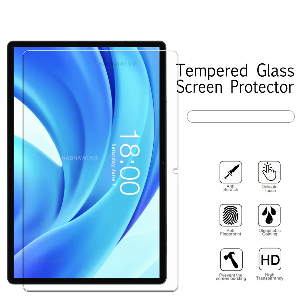 Protector de pantalla HD con revestimiento de aceite, vidrio templado a prueba de arañazos para Teclast T50HD, película antidaños, 11 pulgadas, 2 unidades - imagen 3