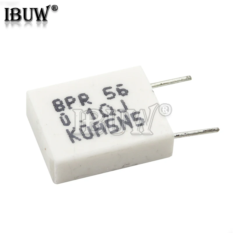 10 Uds BPR56 0,01 ~ 0,5 ohm resistencia de cemento cerámico no inductivo 0.1R 0.15R 0.22R 0.25R 0.33R 0.5R - imagen 3