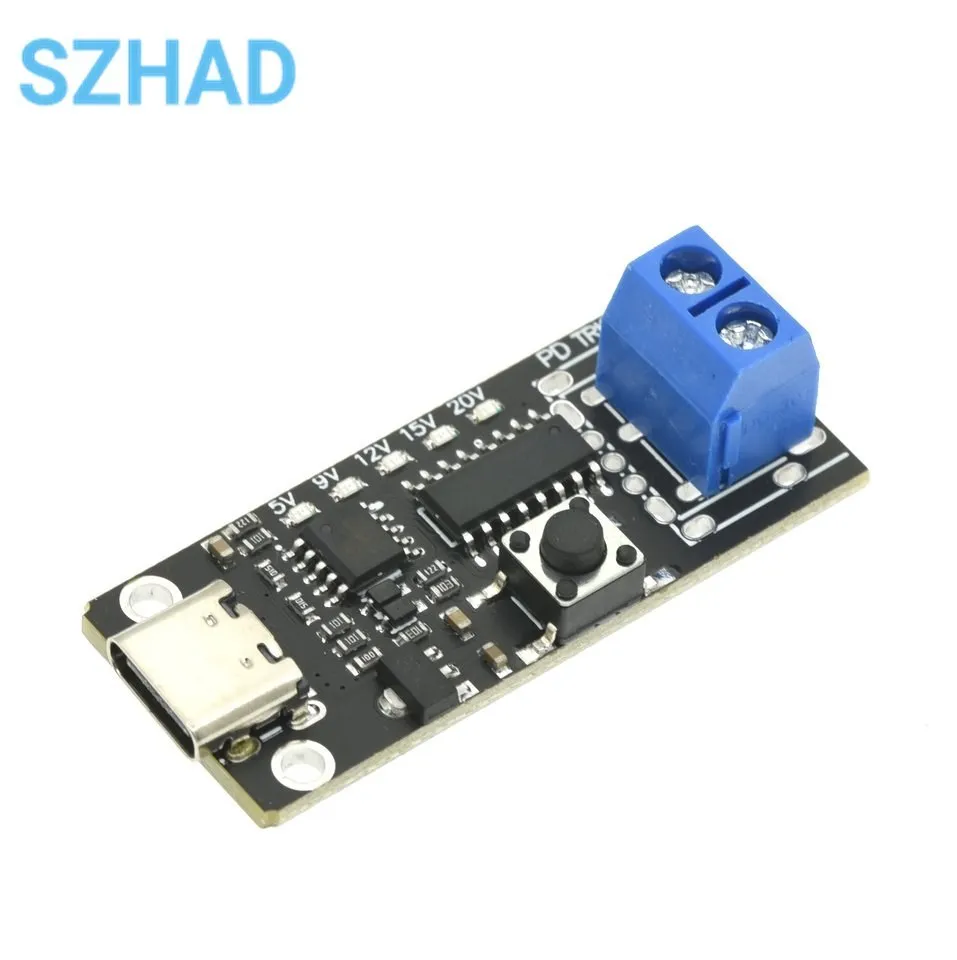 Módulo de placa de disparo de carga rápida USB-C, placa de señuelo PD/QC, Cargador USB tipo c de alta velocidad, módulo de impulso de entrega de energía - imagen 4