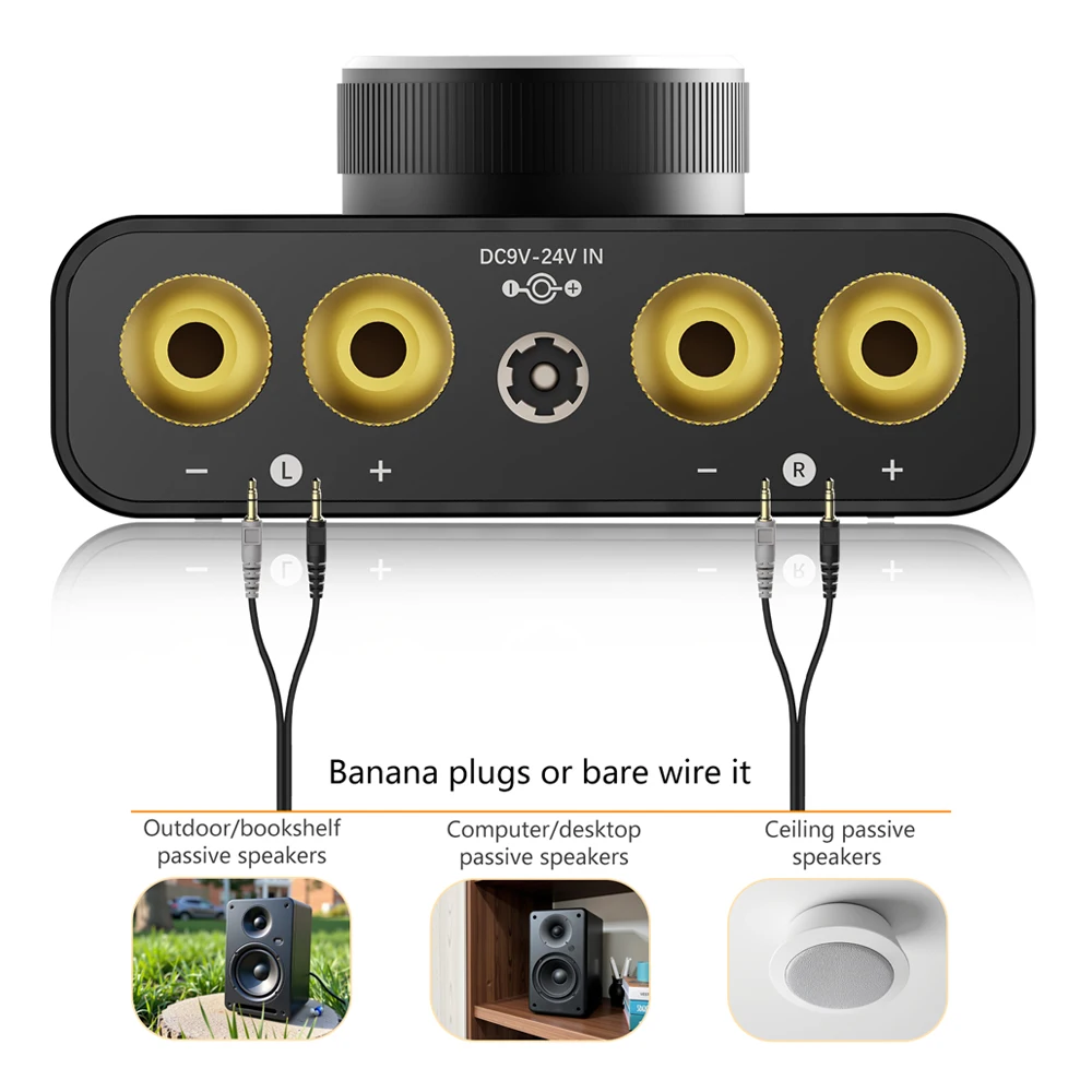 Mini amplificador de potencia Bluetooth 5,0 TPA3116, estéreo Hi-Fi, sistema de cine en casa de doble canal para coche, amplificador Digital compatible con AUX 50W * 2 - imagen 4