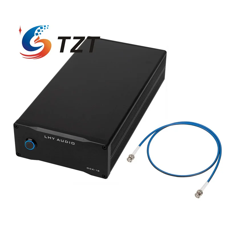 TZT OCK-1S Reloj de referencia OCXO de corte SC de alta precisión de 10MHz Ruido de fase baja para audio HiFi con cable de reloj de 50ohm/75ohm