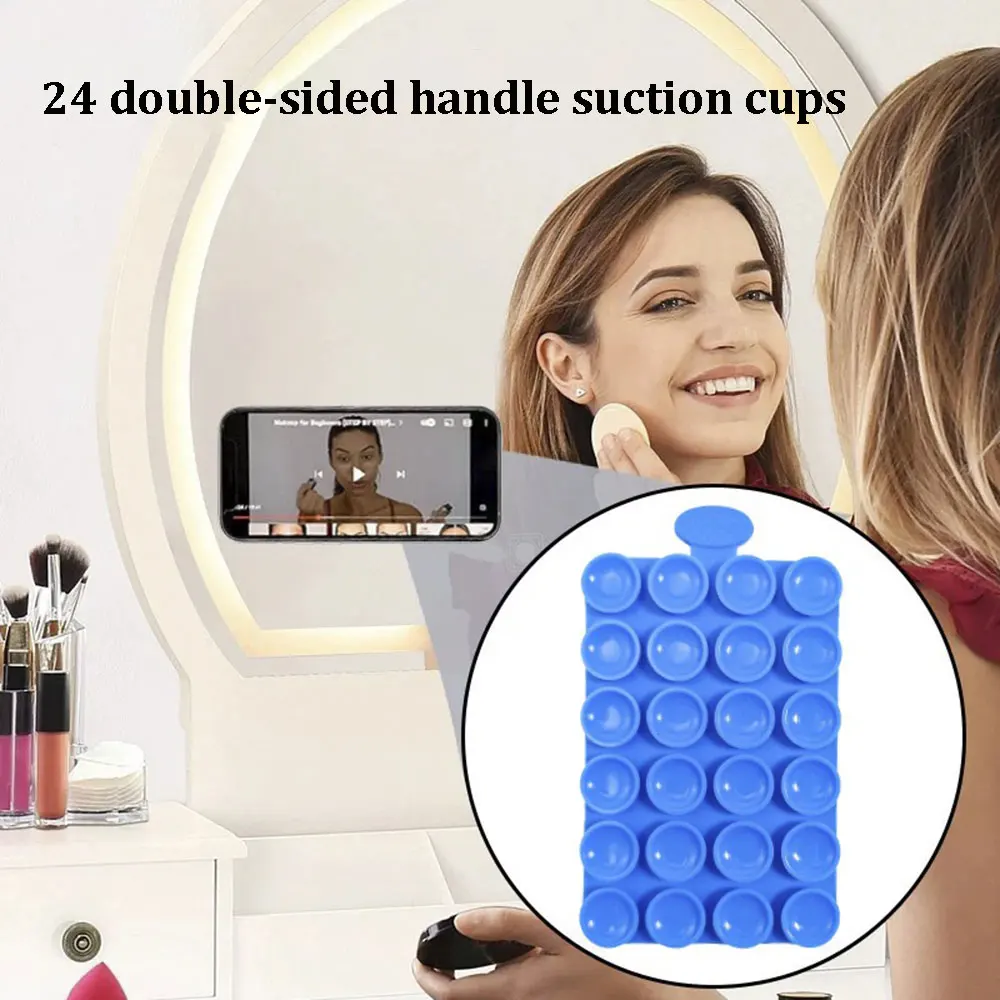 Ventosa de silicona multifuncional súper fuerte de doble cara para pared, antideslizante, firme, para teléfono móvil, 3 uds. - imagen 3