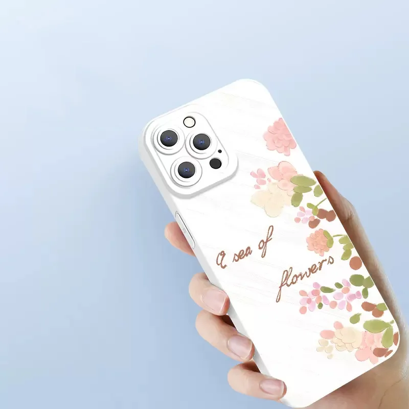 Funda de silicona con pintura de acuarela y flores para Samsung Galaxy S25 S24 S23 S22 Ultra S21 Plus FE A52 A33 A54 A55 A56 A36 A35 - imagen 4