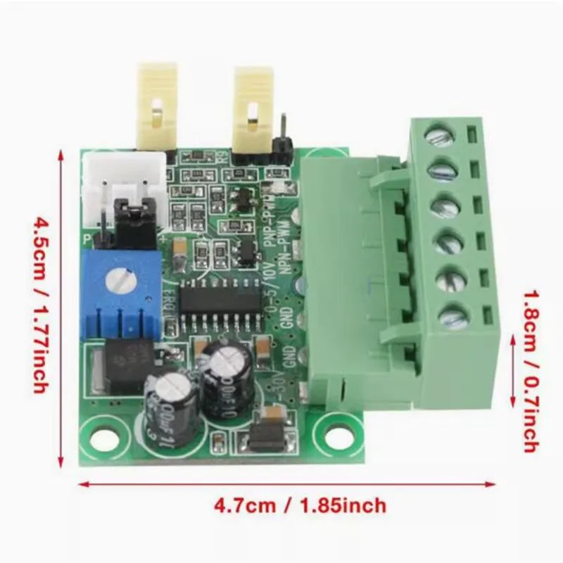 DC 0-5V/0-10V a 0-100% voltaje de entrada analógico a generador de señal PWM PLC módulo convertidor AD PNP-PWM/NPN-PWM salida de nivel de 5V 24V - imagen 5