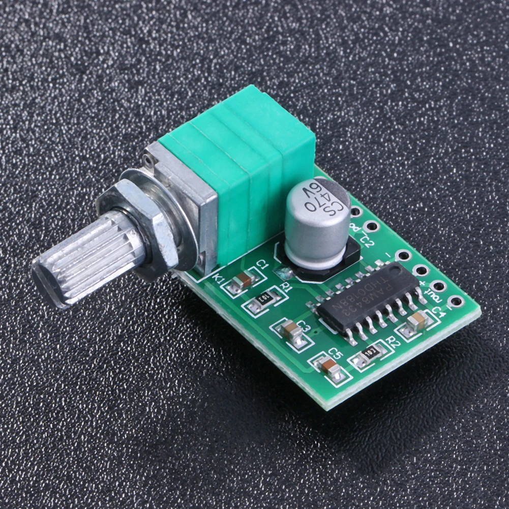 Mini PAM8403 5V Placa amplificadora de audio de potencia 3Wx2 con potenciómetro de conmutación USB - imagen 3