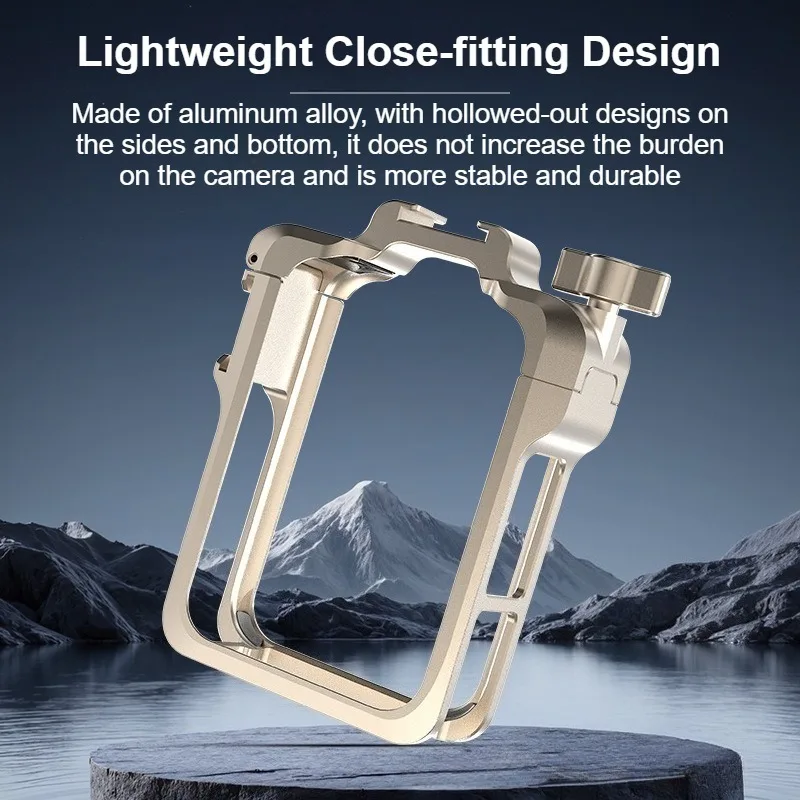 Para DJI OSMO 360 aleación de aluminio jaula de conejo marco protector interfaz de zapata fría extendida jaula de liberación rápida accesorios de cámara - imagen 4