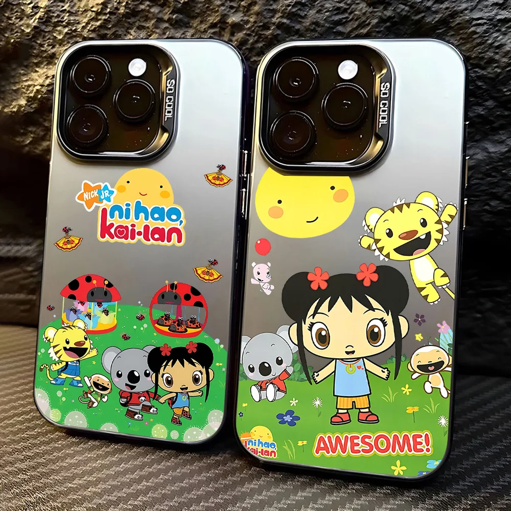 Funda de teléfono Ni-Hao Kailan para iPhone 17 16e 16 15 14 13 12 11 mini Pro Max X XR XSMAX 8 7 Air Plus, funda trasera mate anticaída - imagen 2