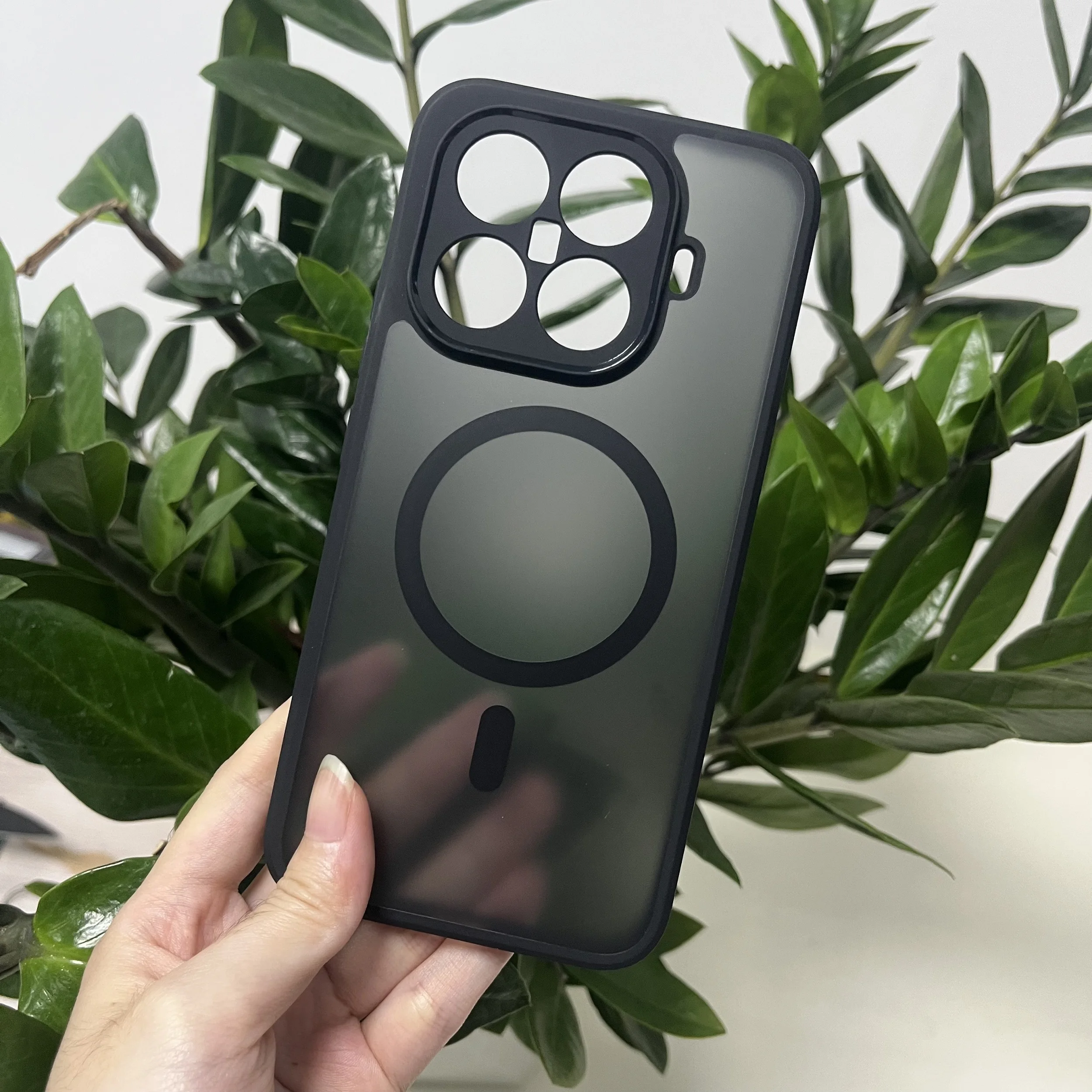 Para Xiaomi 15T, 15T Pro funda magnética ELVEV Airbag anticaída TPU cubierta dura de teléfono mate para PC - imagen 5