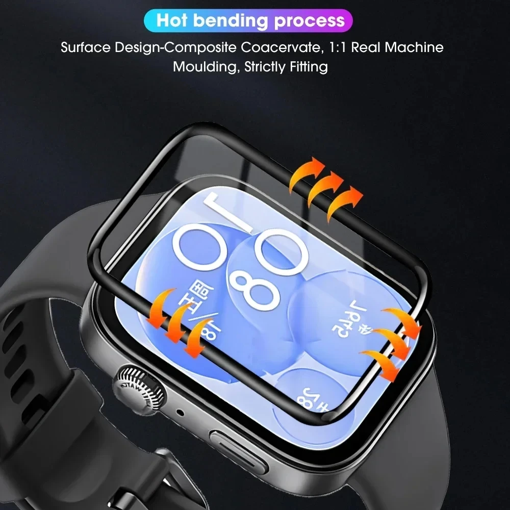 Película 3D 2 uds PMMA para Huawei Watch FIT 3 película protectora de pantalla para Huawei Fit 3 Fit3 Smart Watch (no vidrio) - imagen 4