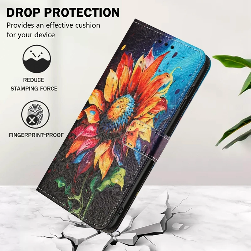Para Xiaomi Redmi 15C 5G Funda protectora tipo billetera Funda de teléfono para Xiomi Xiaomi Redmi 15c Funda Redmi15C 4G Funda con patrón pintado - imagen 5