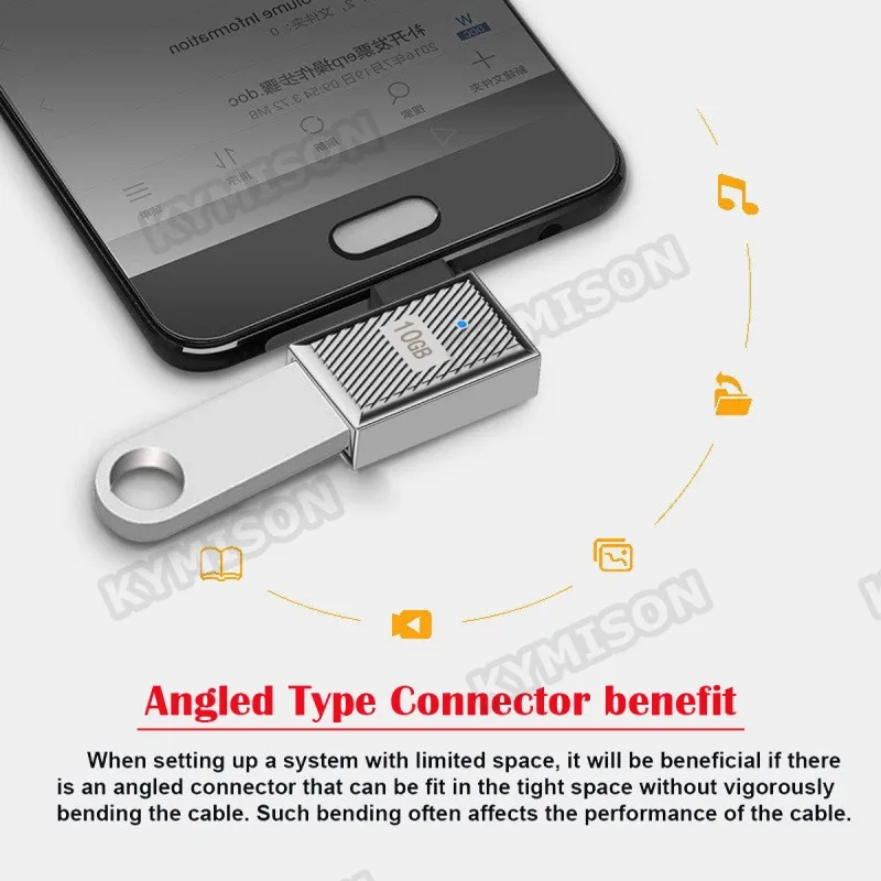 Adaptador OTG tipo C a USB 3,1 de 10Gbps, convertidor de datos USB C macho a USB A hembra, carga rápida de 120W para MacBook Pro, Samsung y Xiaomi - imagen 3