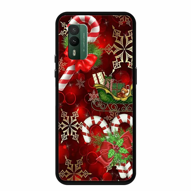 Funda de Navidad para Nokia XR21, XR20, X30, 5G, X100, X10, X20, X6, X5, funda de teléfono de TPU suave, fundas para Nokia X100 - imagen 4
