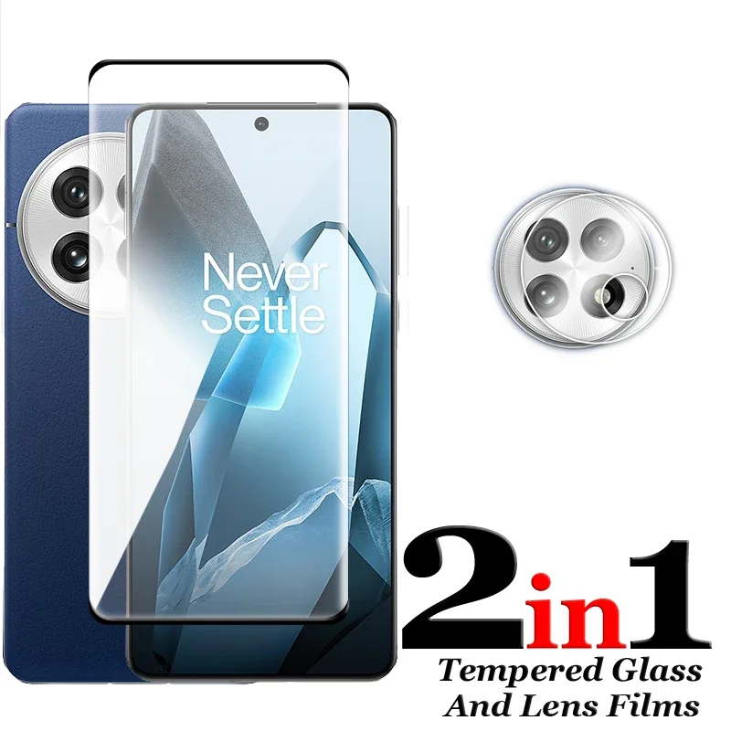Para OnePlus 13 Protector de pantalla de cubierta completa curvada 3D de vidrio para OnePlus 11 12 13 5G vidrio templado para OnePlus 13 5G película de lente - imagen 4