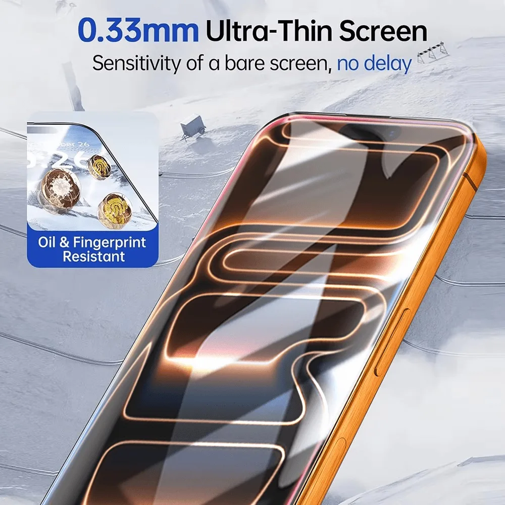 4 Uds cubierta completa de vidrio templado para iPhone 17 16 15 14 Pro Max Air 13 12 Mini Protector de pantalla para iPhone 13 12 11 Pro 15 14 Plus - imagen 4