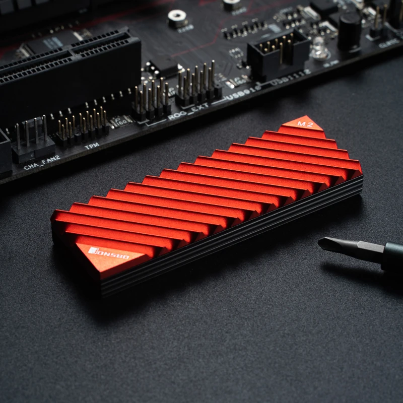 Disipador de calor JONSBO M.2 SSD NVMe 2280 disipador de calor de aluminio de disco duro de estado sólido con almohadilla térmica accesorios de PC - imagen 2