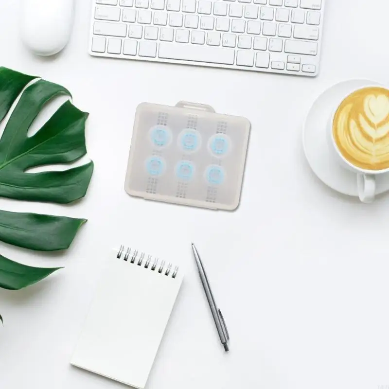 Y88B Eartips Box almacenamiento Protective Eartip Diseño transparente para acceder rápidamente - imagen 5