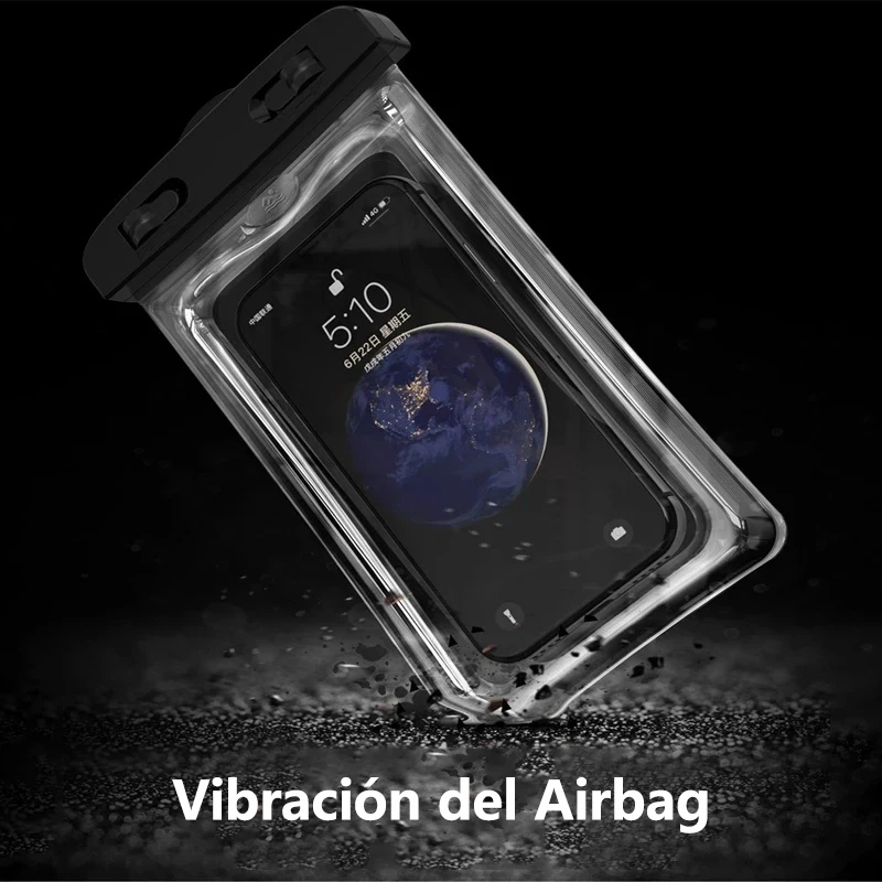 Bolsa de natación impermeable con Airbag para iPhone 15 13 14 Pro Max para Samsung Galaxy S24 S23Ultra flotante funda protectora para teléfono - imagen 4