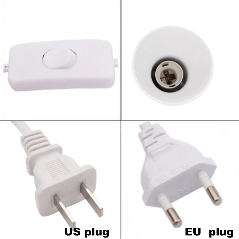 Tapa de lámpara de calefacción para reptiles E27, pantalla de lámpara, enchufe UE EE. UU., soporte de Clip para ducha, suplemento de calcio, lámpara, lagarto, tortuga - imagen 5