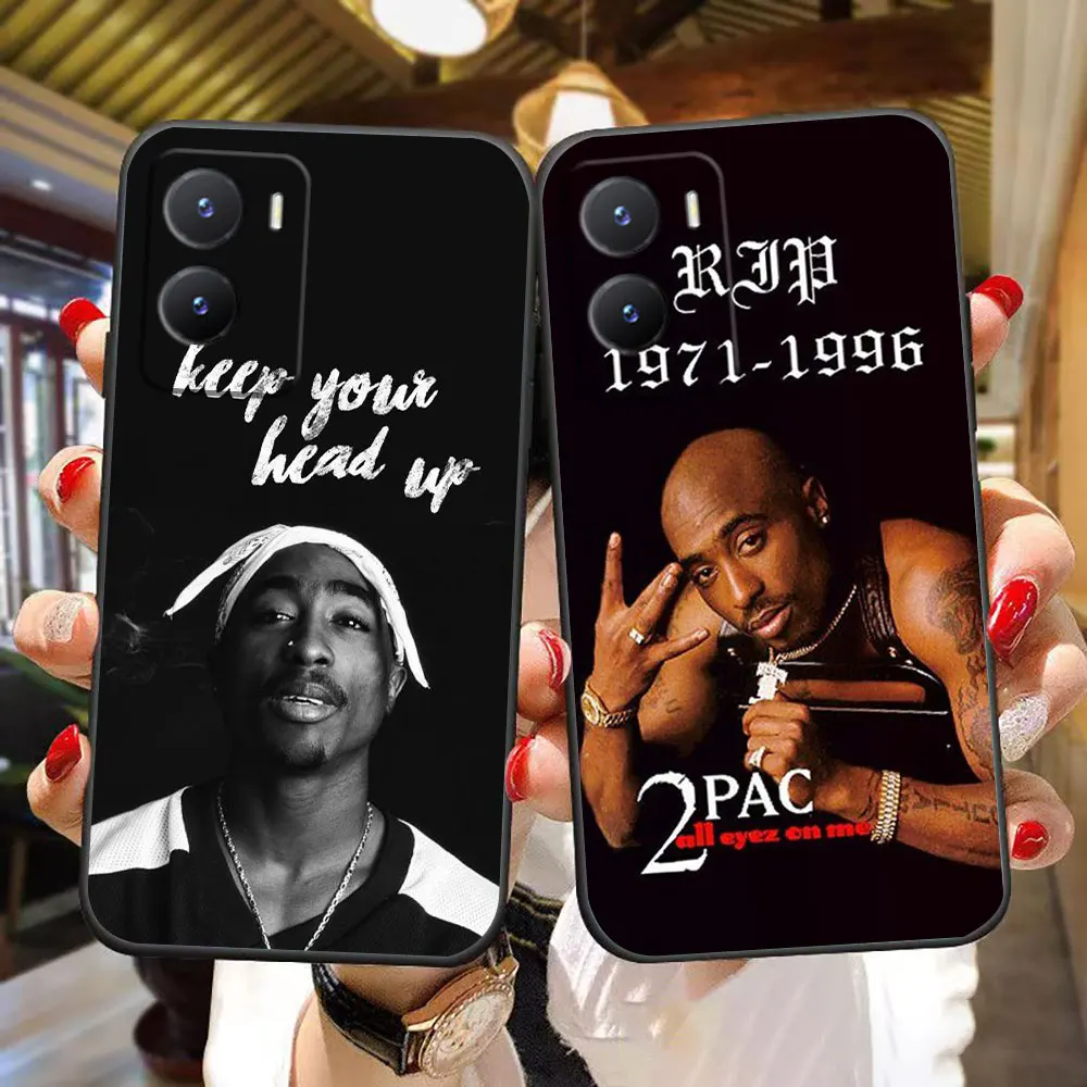 Funda de teléfono Rapero 2pac Tupac para VIVO Y02 Y04 Y15S Y16 Y17 Y19 Y20 Y21 Y22S Y27 Y28 Y29 Y35 Y36 Y50 Y51 Y72 Y77 Y78 Y100