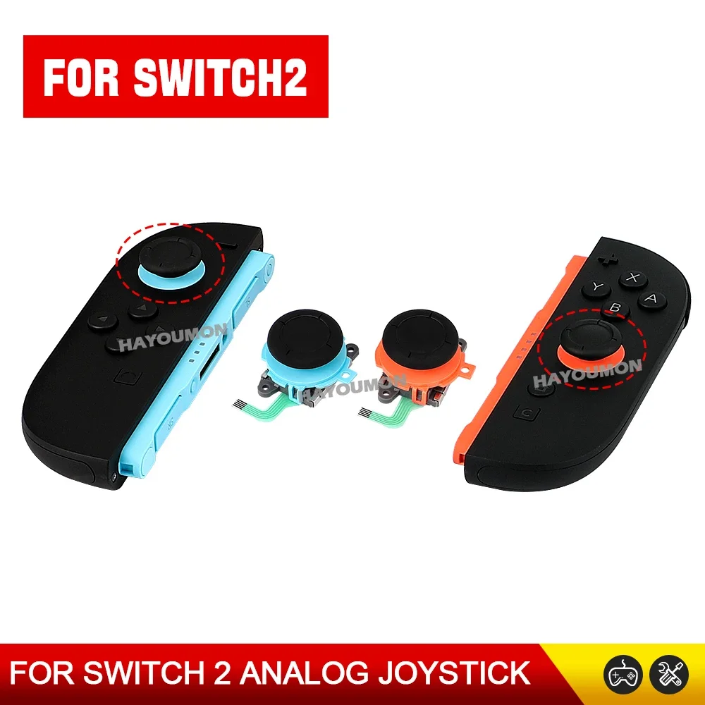 Joystick analógico 3D Original, repuesto de palanca de pulgar para consola de juegos NS2 Switch 2, accesorios de controlador Joycons - imagen 2