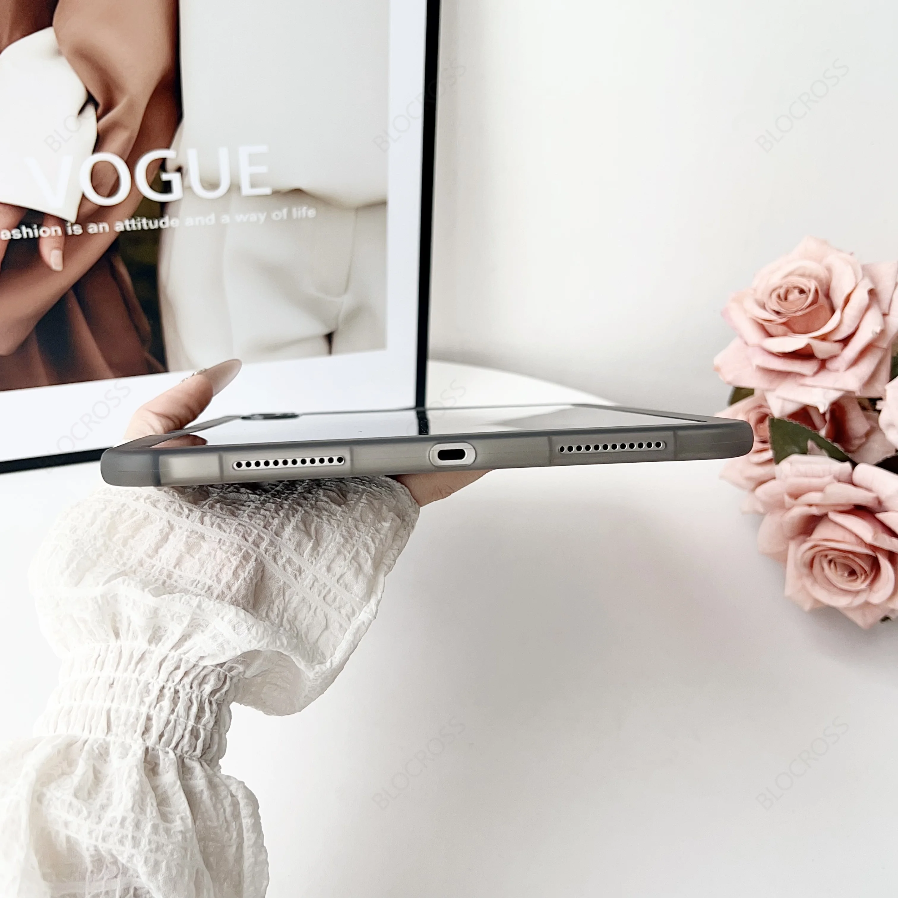 Para iPad 5th 6th 9,7 "7th 8th 9th 10,2" Air 4 Air 5 Air 11 A16 2025 Pro11 10th iPad mini 4 5 6 7 PC duro + funda con soporte de TPU - imagen 5