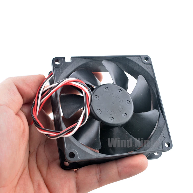 Ventilador de refrigeración con doble rodamiento de bolas, 8cm, 80mm, 3110KL-04W-B69 DC12V, 0,34a, 3 pines, fuente de alimentación para ordenador Industrial, 80x80x25mm - imagen 5