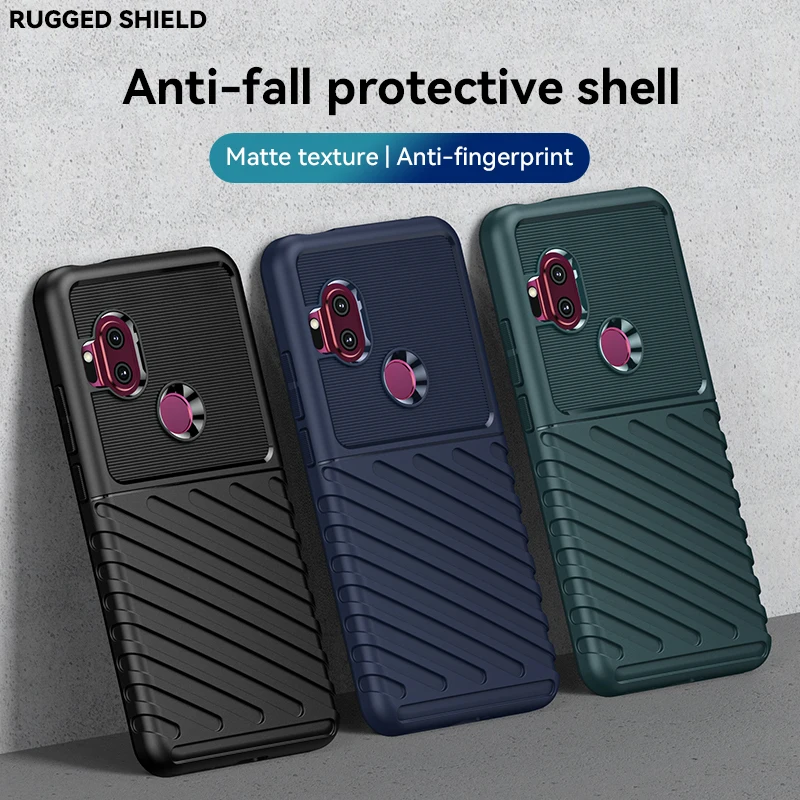 Funda de teléfono de silicona de lujo a prueba de golpes para Moto One Hyper - Funda protectora de TPU suave con características resistentes a los arañazos - imagen 2