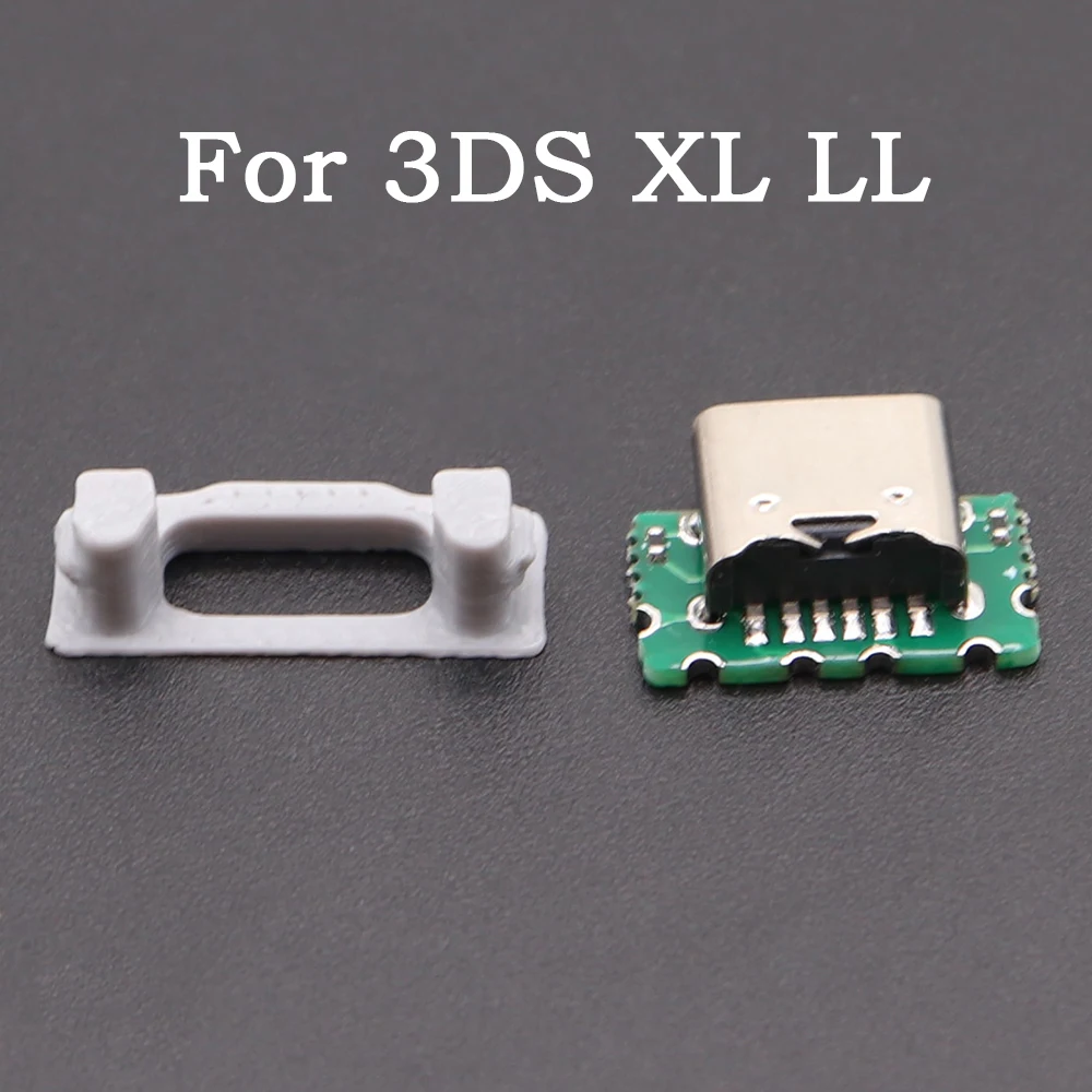 Enchufe de puerto de carga tipo C para 3DS nuevo 3DS XL LL USB C conector de interfaz de enchufe trasero de carga DIY tipo C base de carga hembra - imagen 3