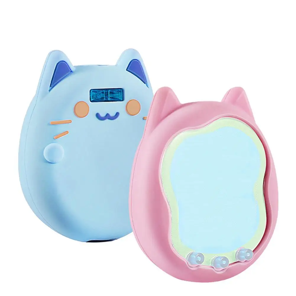 Funda de silicona para máquina electrónica de mascotas, protección de carcasa, funda antiarañazos, Gato de dibujos animados, Tamagotchi