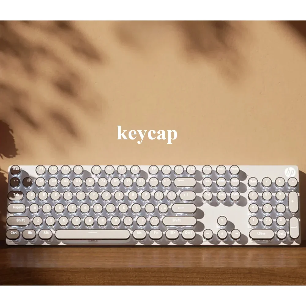 Teclas galvanizadas redondas Vintage, 104 teclas, láser XDA translúcido para 60/64/84/98/104, Teclado mecánico para juegos, interruptor MX - imagen 4