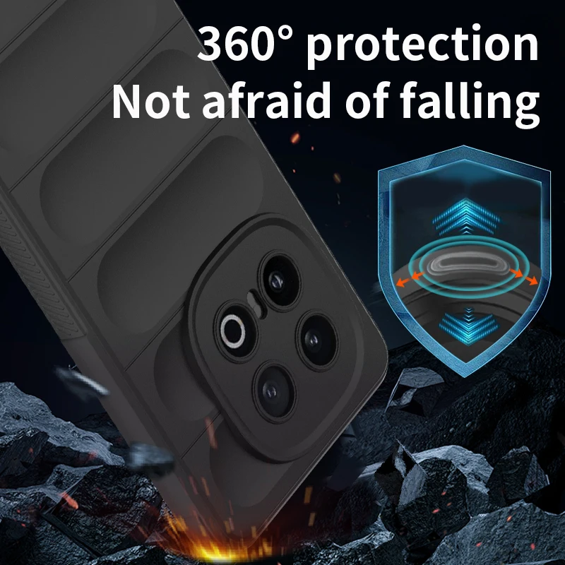 Funda de piel suave a prueba de golpes para teléfono Oppo Realme 10 11 12 13 14 Pro Plus 14T, funda protectora AirBag de silicona líquida - imagen 2