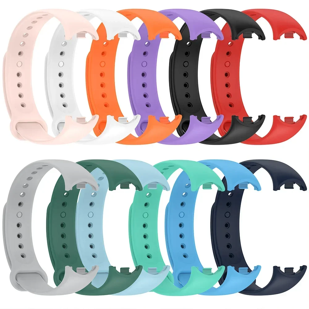 Correa de silicona para xiaomi Mi band 8, pulsera deportiva con NFC, repuesto para reloj inteligente - imagen 2