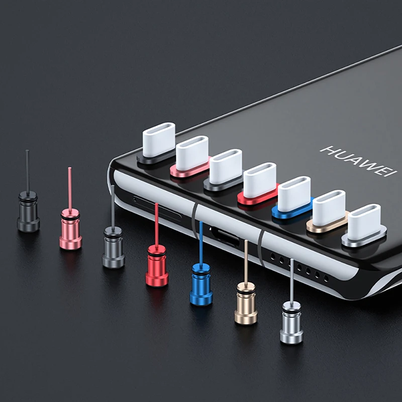 Enchufe antipolvo tipo C, conector para auriculares de 3,5mm, tarjeta Sim, USB tipo C, para Samsung S10, S9, S8, Note 8, 9, Huawei P10, P20, P30 - imagen 2