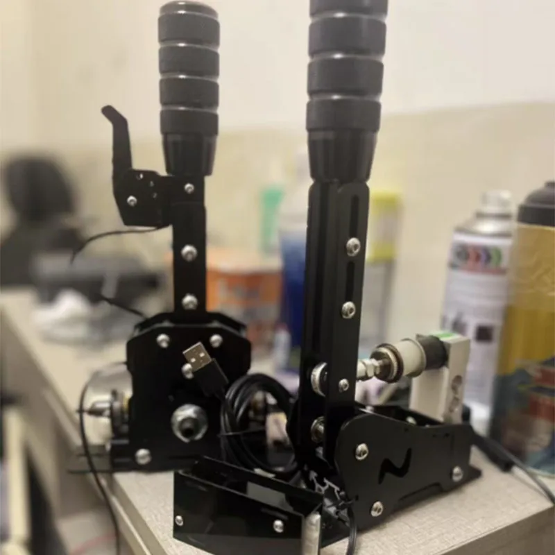 Sim Racing Games PC USB secuencial Shifter freno de mano para Logitech G29/G27/G25 Thrustmaster T300RS/GT Base de volante - imagen 4