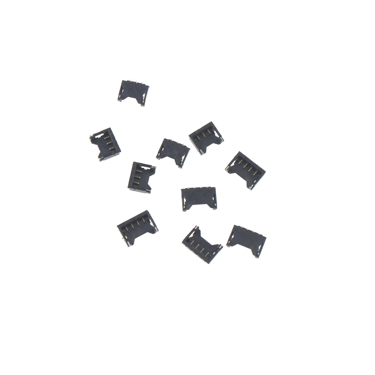 10 Uds 1,2mm reclinado conector base de 1,2 pines terminal Horizontal conector SMT 2P3P4P5P - imagen 3