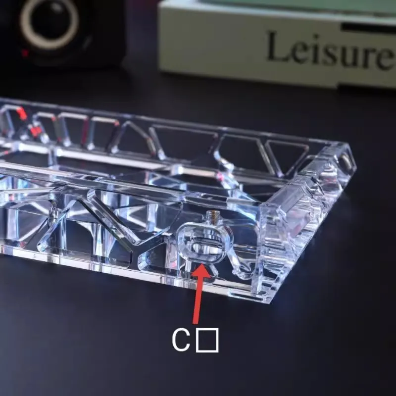 Funda para teclado hueco AttackFox WW60, posición del orificio GH60, MADCATZ Mad60/AULA Win60 Wooting60, carcasa para teclado mecánico, regalos para jugadores - imagen 5