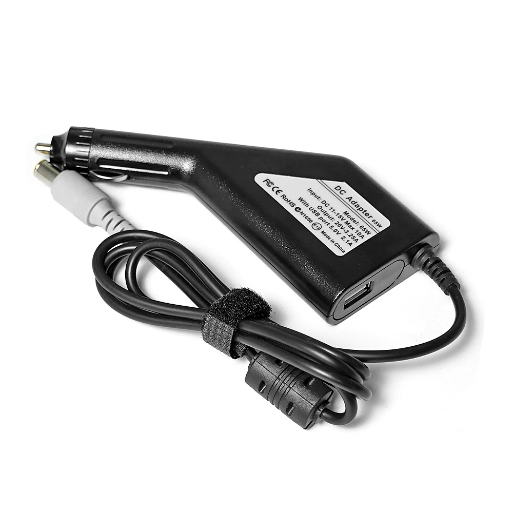 Cargador de fuente de alimentación para portátil y coche, adaptador de CC de 20V, 3.25A, para Lenovo Thinkpad X200, X201, X220, X230, X300, X301, X300s, 5V, 2.1A, USB - imagen 4
