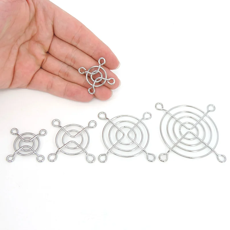 Protector de ventilador de refrigeración, parrilla de Metal para ordenador, cubierta de metal, 30mm, 40mm, 50mm, 60mm, 70mm, 80mm, 120mm, A7, 2 uds. - imagen 5