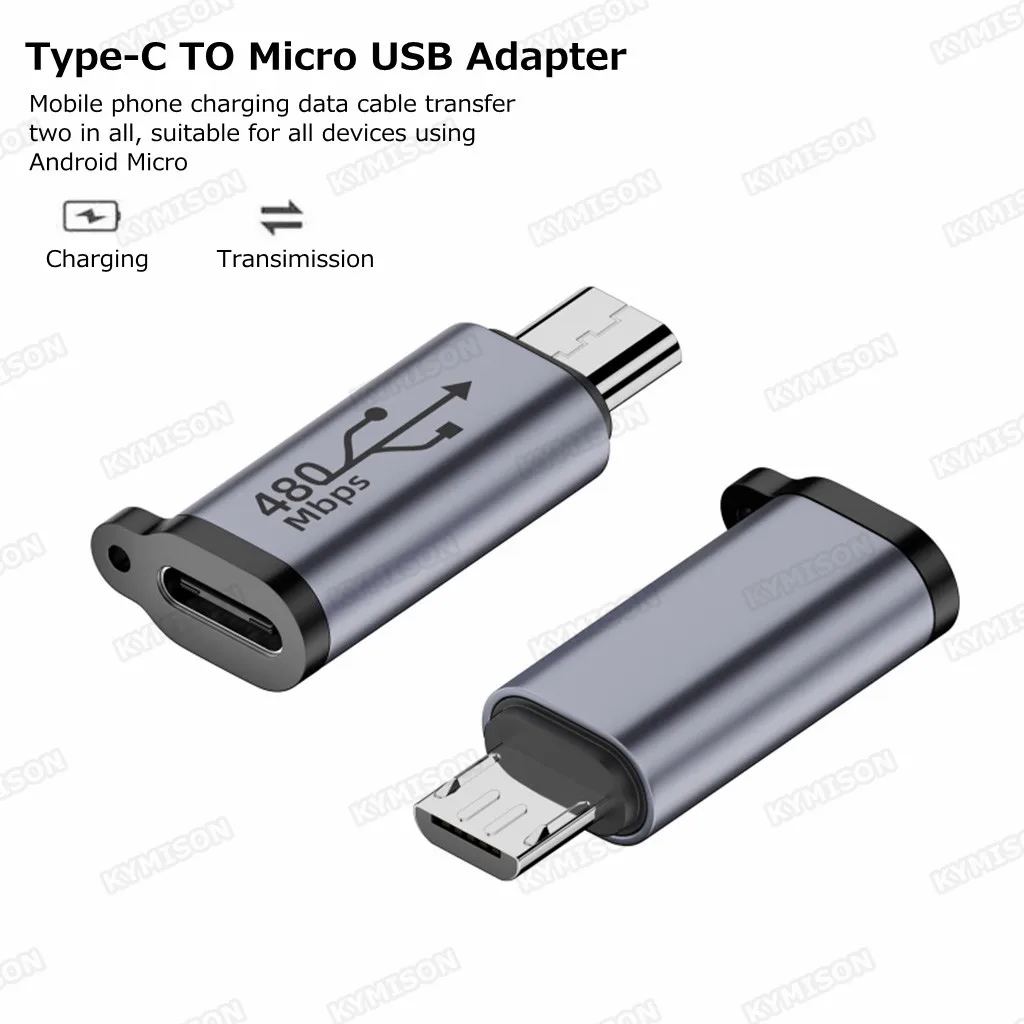 Adaptador USB tipo C a Micro USB, convertidor hembra a macho para Xiaomi, Samsung, Cable de datos - imagen 2