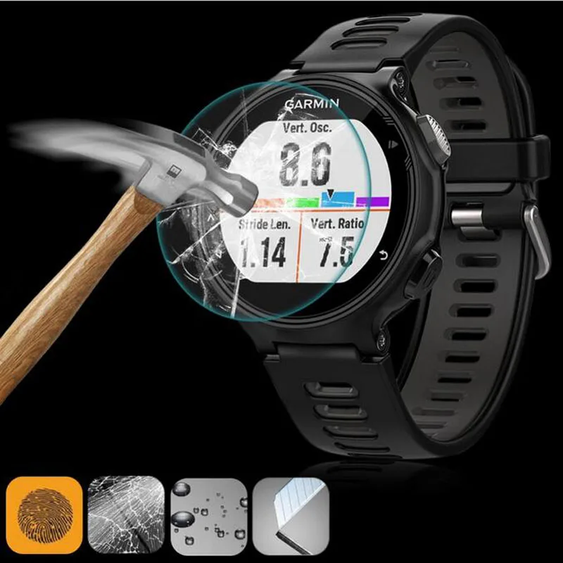 Película protectora transparente de vidrio duro para reloj inteligente, cubierta protectora de pantalla de música para Garmin Forerunner 165, Fr165, accesorios para reloj inteligente - imagen 5