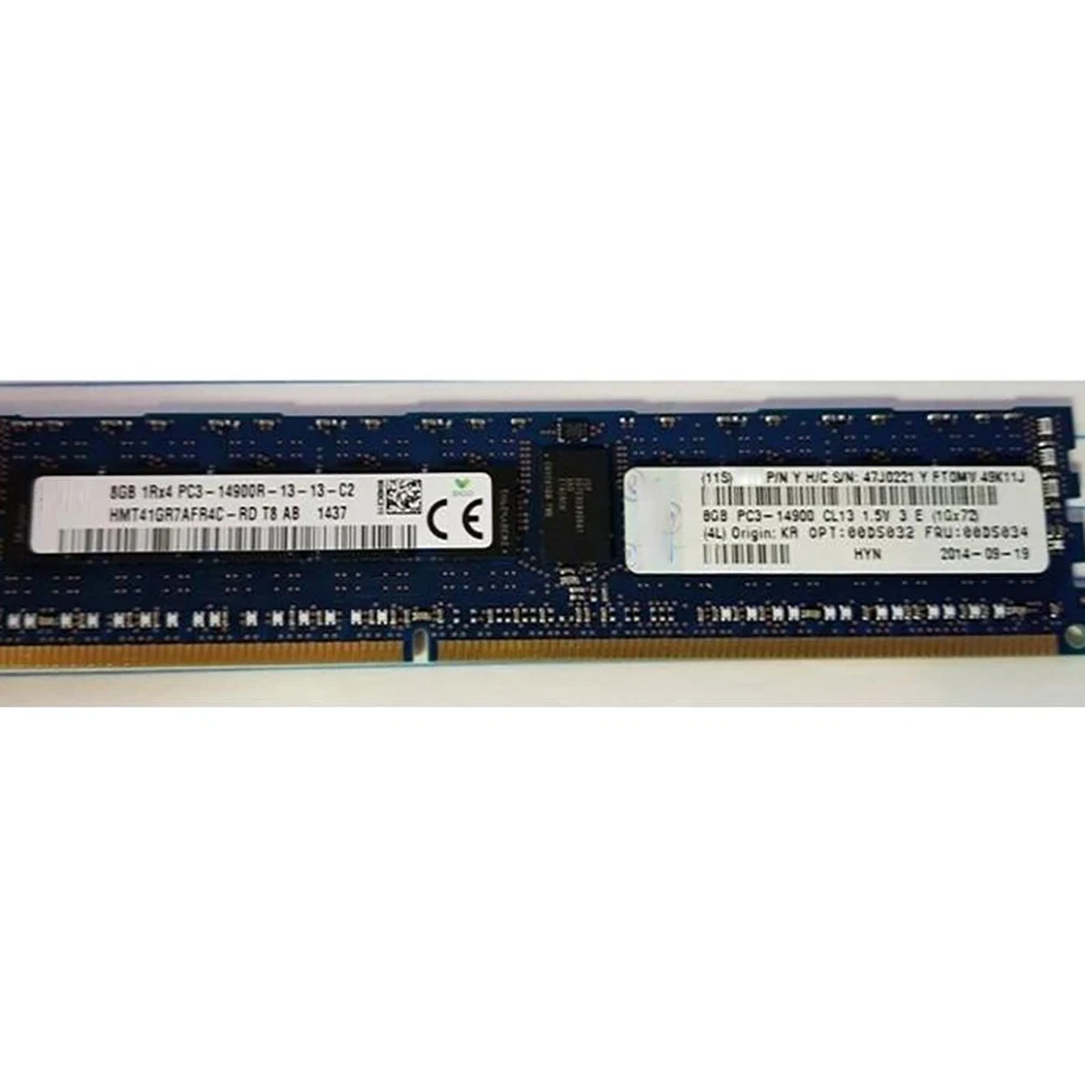 1PCS For SK Hynix RAM 8G 8GB 1RX4 PC3-14900R DDR3 1866 REG ECC Memory - imagen 2