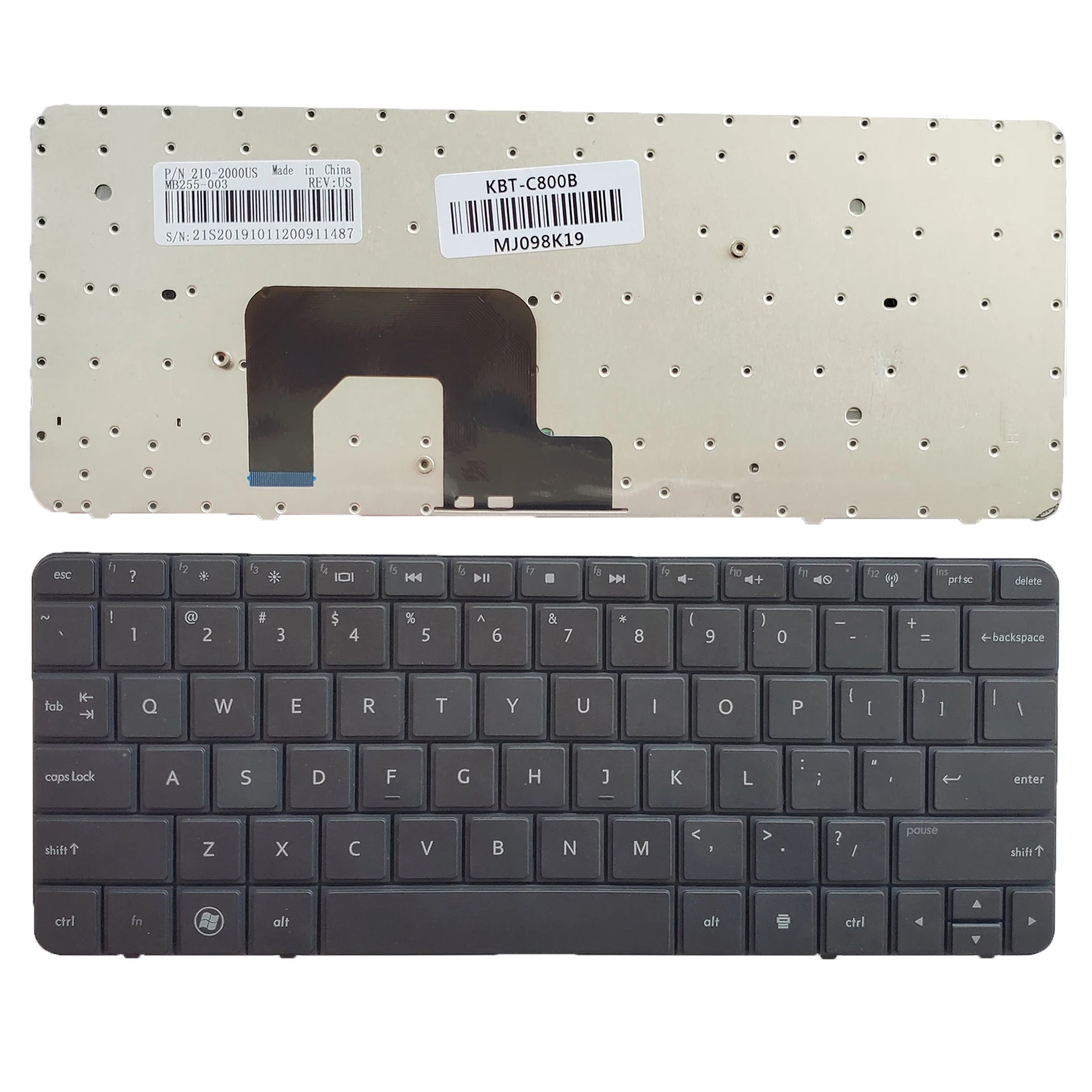 Teclado para portátil estadounidense para Hp Mini 210-2000 1103 1104 110-3500 3510 3530 NR 3600 3700 3800 665964 -031 AENM1E00010 V 113246 EK1 sin punción