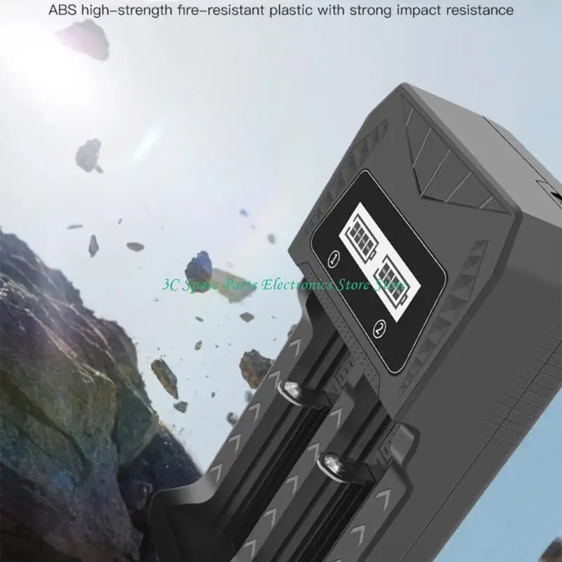 SZ SLET SLOT TIPO COMPLE BATERÍA C CARGA CON LCD para 18650 26650 3.7V - imagen 3