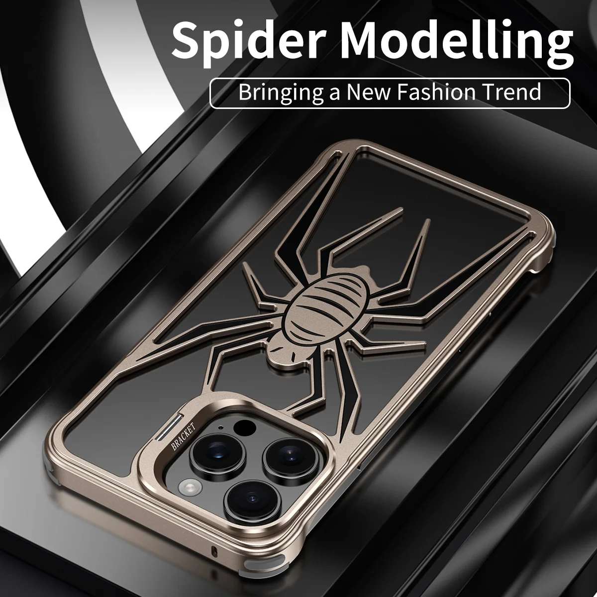 Funda de teléfono sin marco de aleación de aluminio de aviación para iPhone 16 15 14 13 Pro Max soporte de lente disipación de calor de Metal cubierta a prueba de golpes - imagen 4