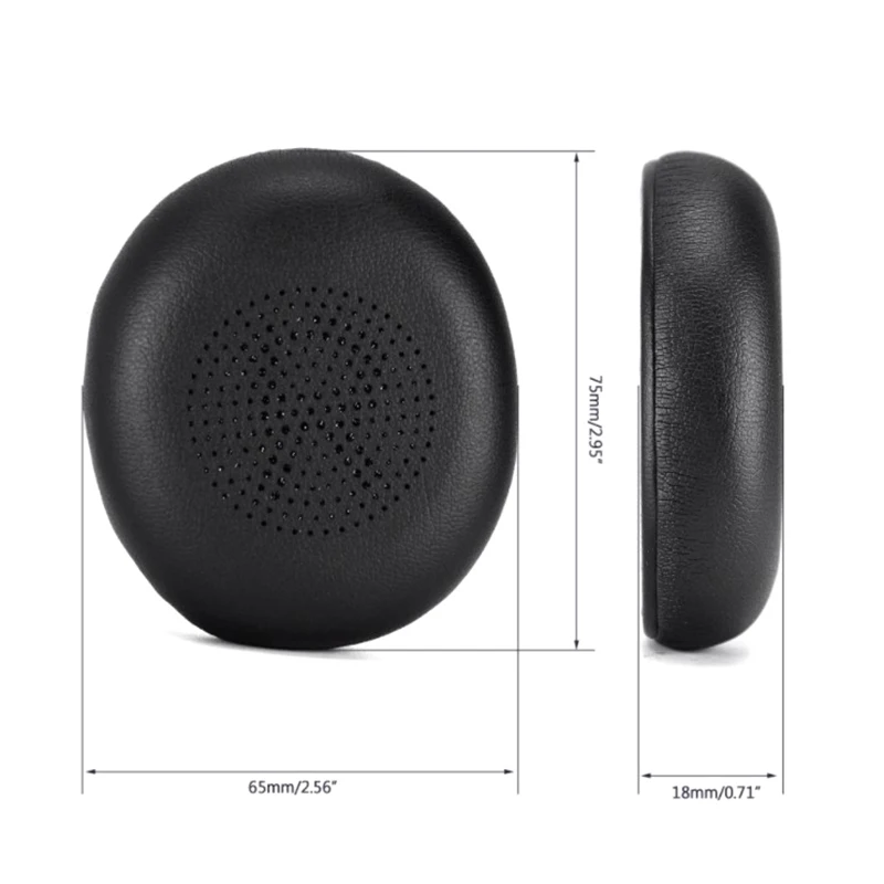 Almohadillas de repuesto de cuero para auriculares Jabra Evolve2 65 UC Elite 45h, piezas de repuesto para auriculares - imagen 5